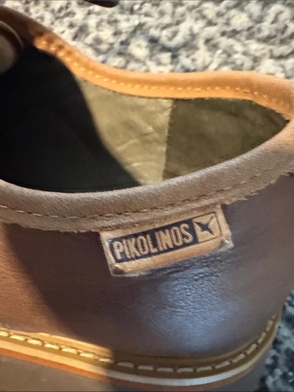 Pikolinos Men’s Size 10.5 (EU 44) Brown Leather Derby Shoes Excellent Condition!